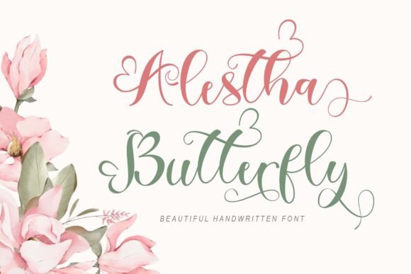 Alestha Butterfly Font for Engaging Marketing Visuals