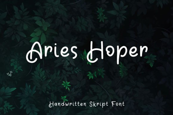 Aries Hoper: A Handwritten Script Font for Modern Editorial Design
