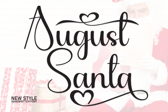 August Santa Font Review: A Sweet Handwritten Display Typeface