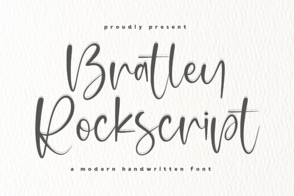 Bratley Rockscript Font for Handmade Labels
