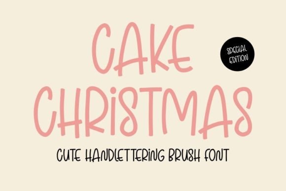 Cake Christmas Font: A Handwritten Typeface for Branding