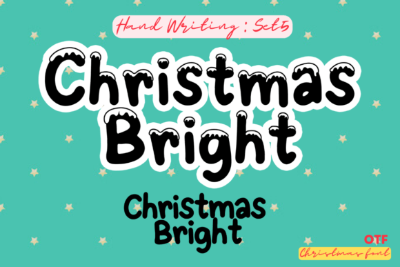 Christmas Bright 5 Font for Festive Handmade Designs