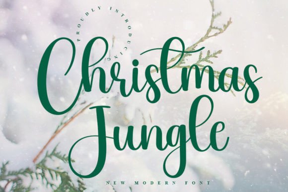 Christmas Jungle: A Handwritten Font for Festive Digital Designs
