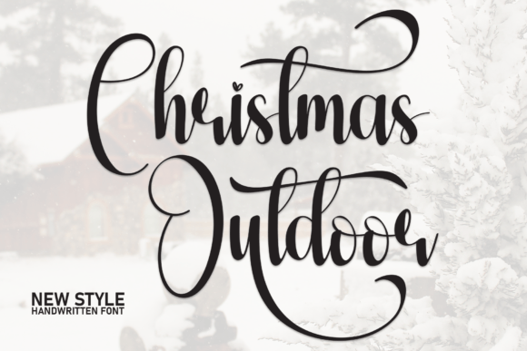 Christmas Outdoor Font: Digital Design & Web Usage