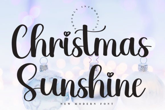 Christmas Sunshine Font for Elegant Web Design