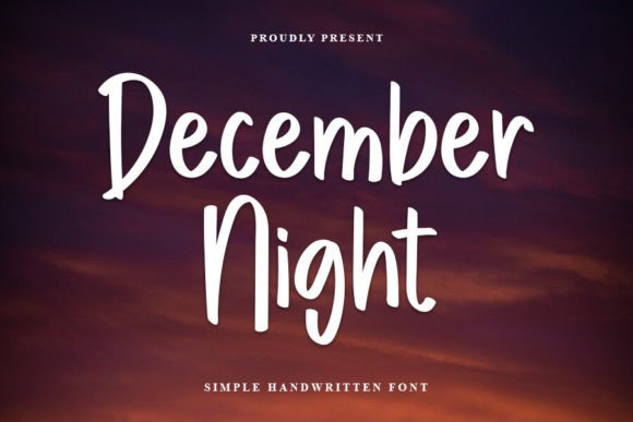 December Night: A Festive Typeface for Handmade Holiday Magic