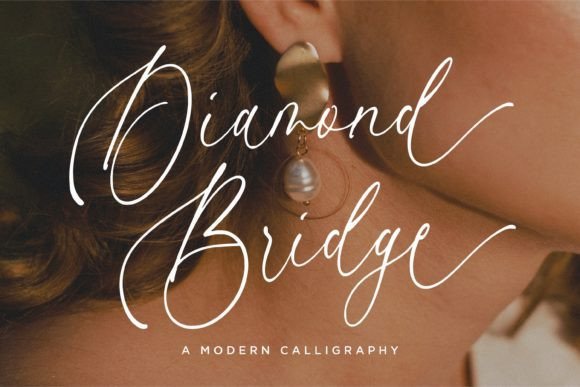 Diamond Bridge Font: Elegant Script for Crafters