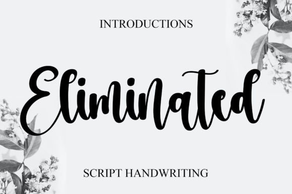 Eliminated: A Delicate Handwritten Font for Crafters and Makers