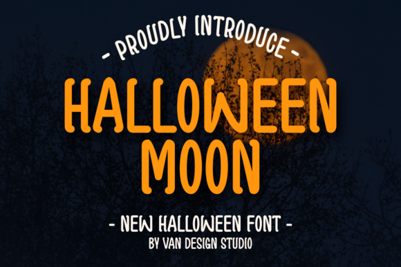 Halloween Moon Font: A Handwritten Typeface for Makers