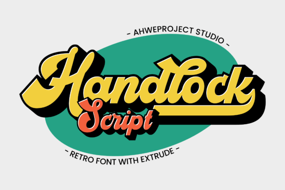 Handlock Font: Bold Retro Typography for Web Design