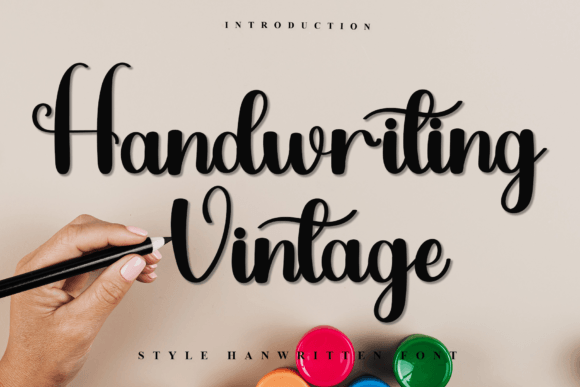 Handwriting Vintage: A Festive Script Font for Joyful Brand Designs