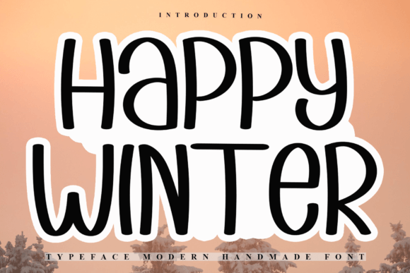 Happywinter Font: Bringing Holiday Cheer to a Brand Identity Project