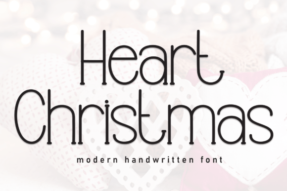 Heart Christmas Font: A Sweet Touch for Crafters and Small Business Design