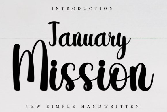 January Mission: A Playful Handwritten Font for Modern Marketing Campaigns