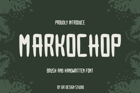 Markochop Font: A Handwritten Typeface for Editorial Design
