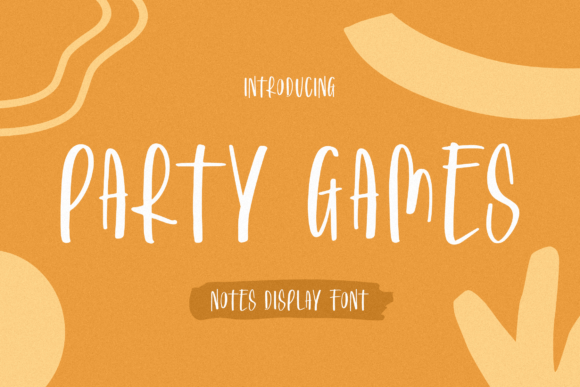 Party Games: A Joyful Handwritten Font for Editorial Design and Digital Publishing