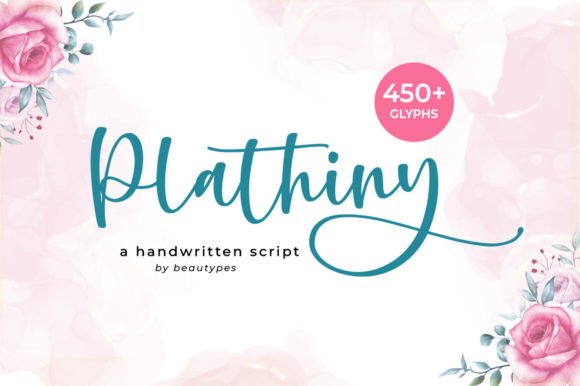 Plathiny: A Modern Script Font for Editorial Design and Digital Publishing