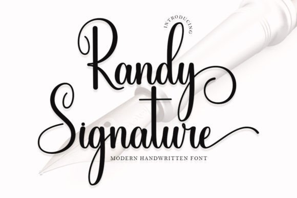 Randy Signature: A Luxurious Handwritten Font for Makers and Sellers