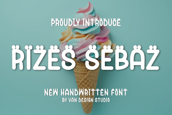 Rizes Sebaz Font: Playful Typography for Handmade Products