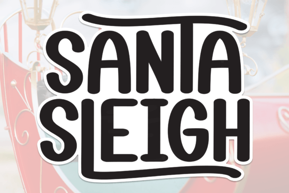 Santa Sleigh Font: Elevate Your Small Business Brand with Elegant Typography