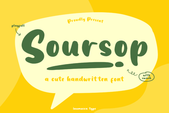 Soursop: A Friendly Display Font for Playful Branding Projects